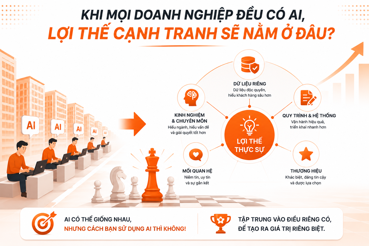 Khi mọi doanh nghiệp đều có AI, lợi thế cạnh tranh sẽ nằm ở đâu?