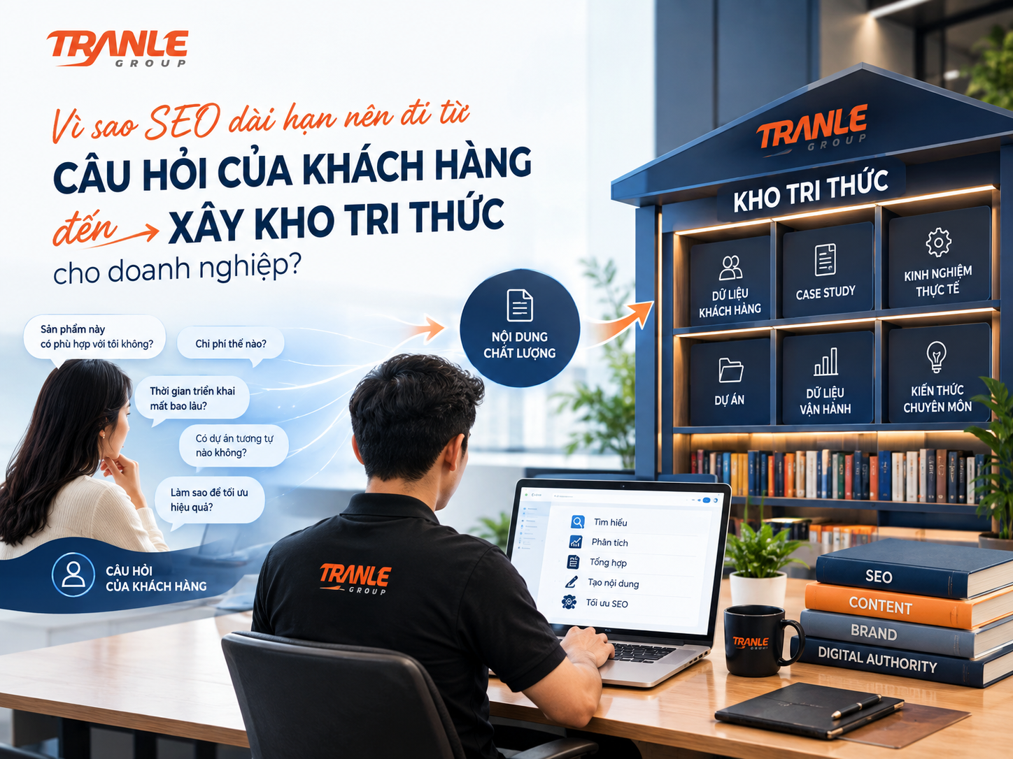 Vì sao SEO dài hạn nên đi từ “câu hỏi của khách hàng” đến xây kho tri thức cho doanh nghiệp?